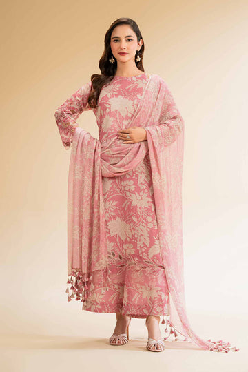 Nishat Linen 3 Piece - Printed Embroidered Suit - 42519395 Online Shopping